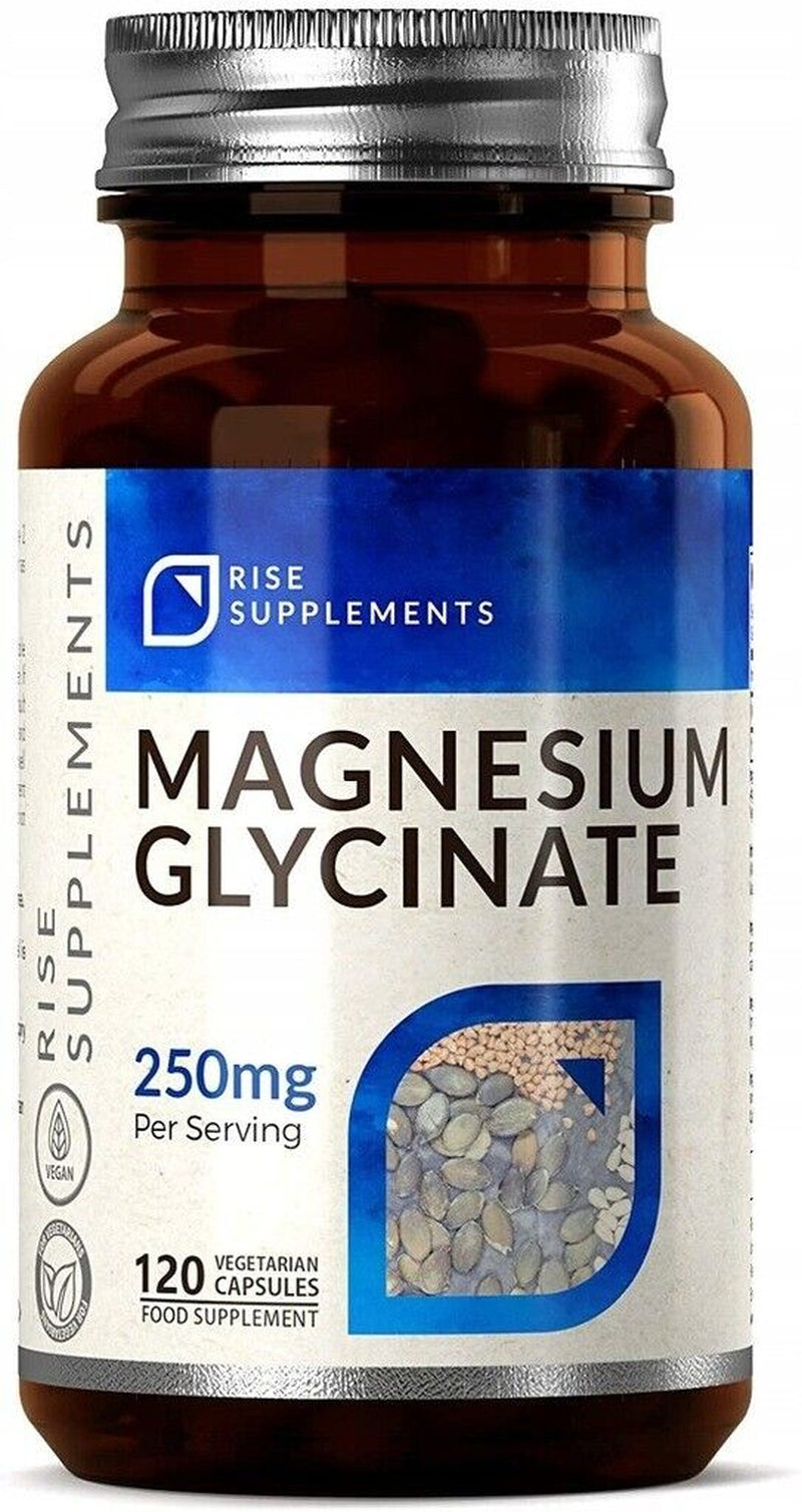 Rise Supplements Magnesium Glycinate 250Mg 120 Capsules